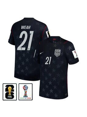 Timothy Weah 2026 World Cup Soccer Jersey Away